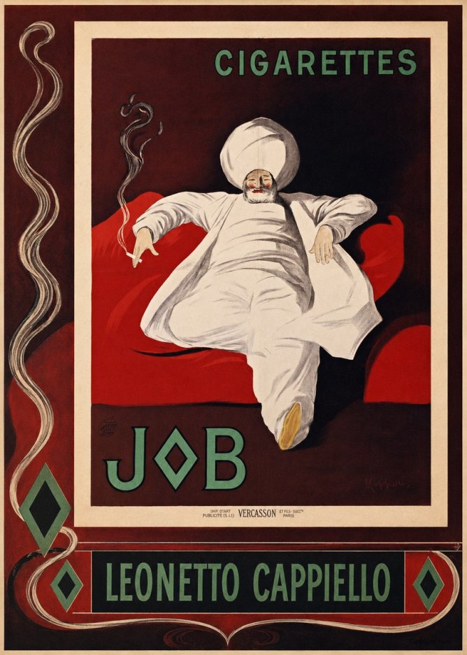 Leonetto Cappiello Job Cigarettes No2 - Póster