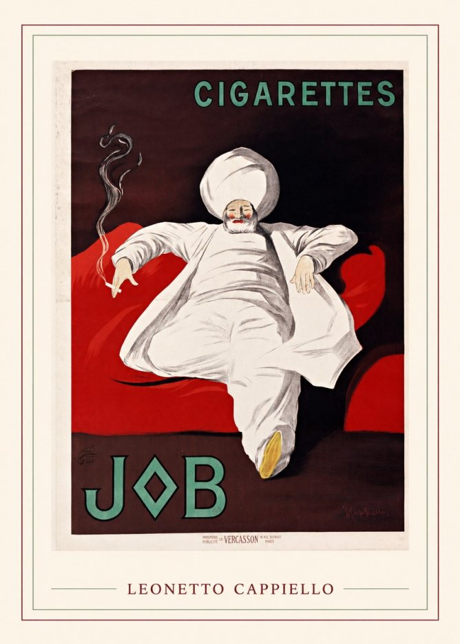 Leonetto Cappiello Job Cigarettes No3 - Póster