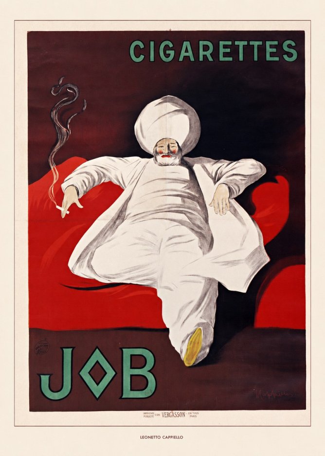 Leonetto Cappiello Job Cigarettes No6 - Póster