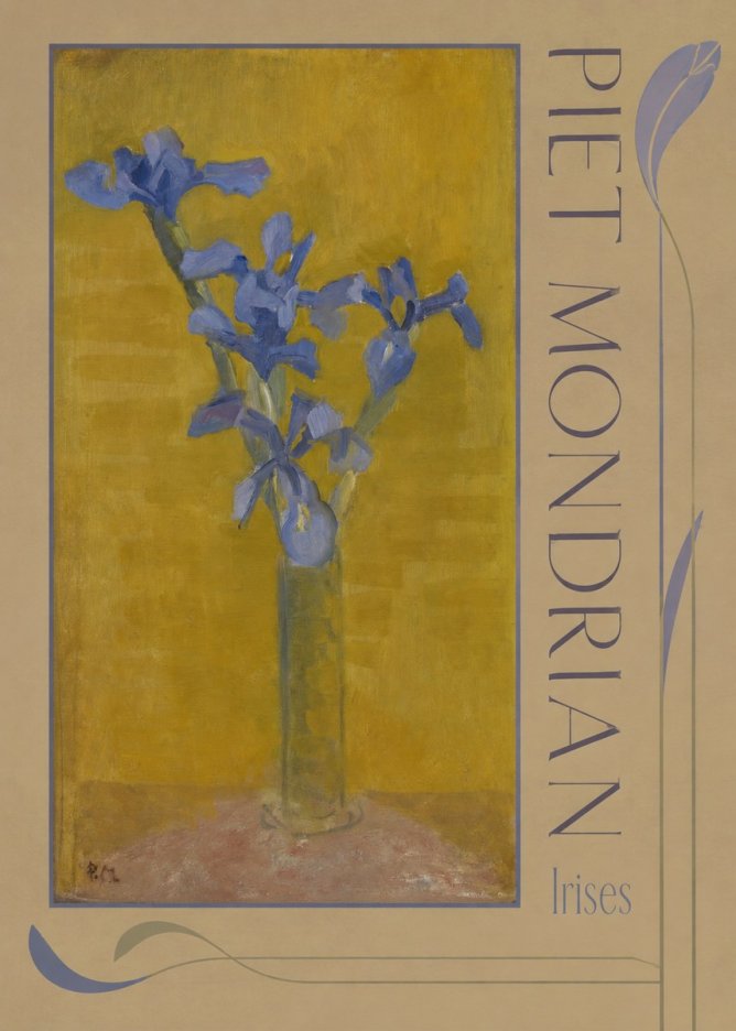 Piet Mondrian Irises No5 - Póster