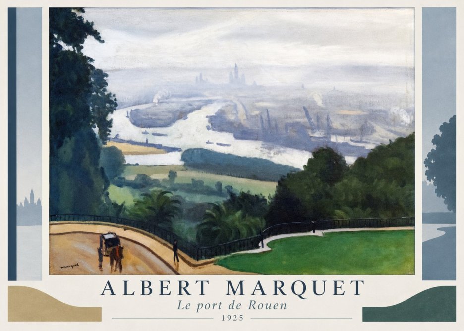 Albert Marquet Le Port De Rouen No1 - Póster
