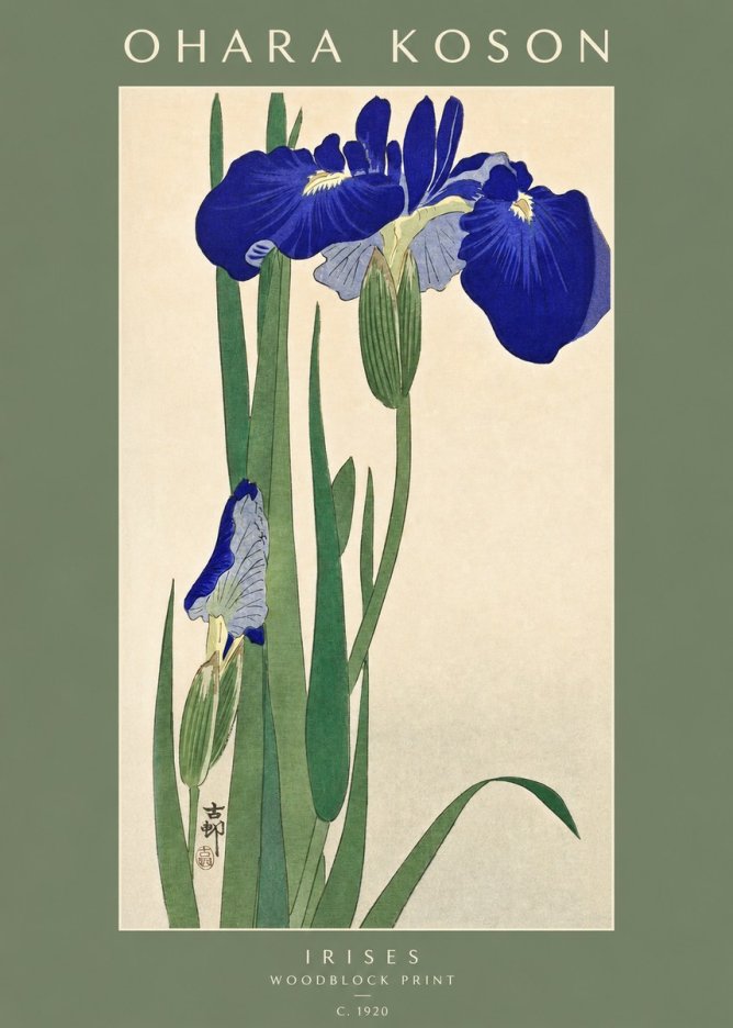 Ohara Koson Irises I No2 - Póster