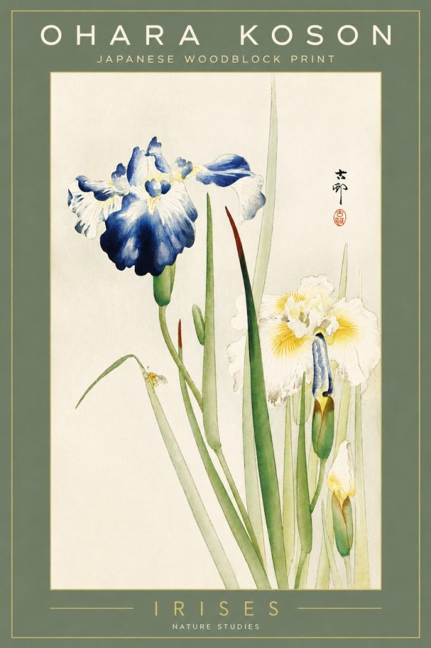 Ohara Koson Irises II No2 - Póster