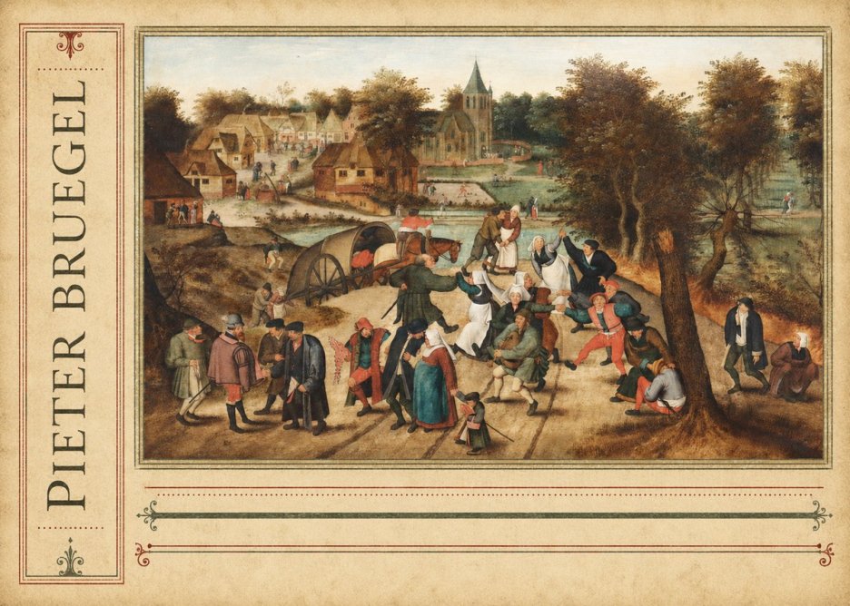 Pieter Bruegel The Peasant Dance I No2 - Póster