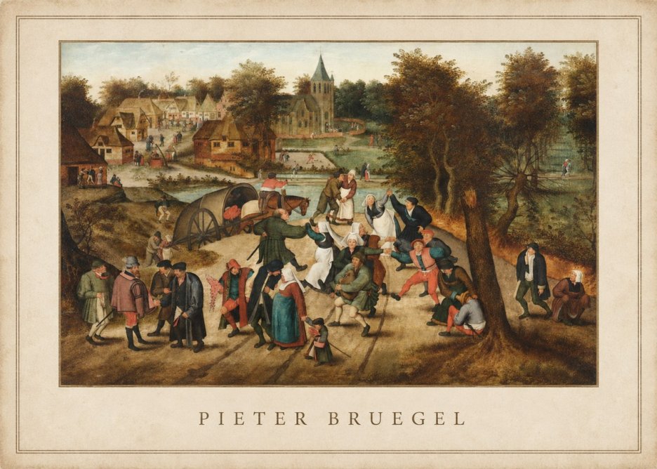 Pieter Bruegel The Peasant Dance I No5 - Póster