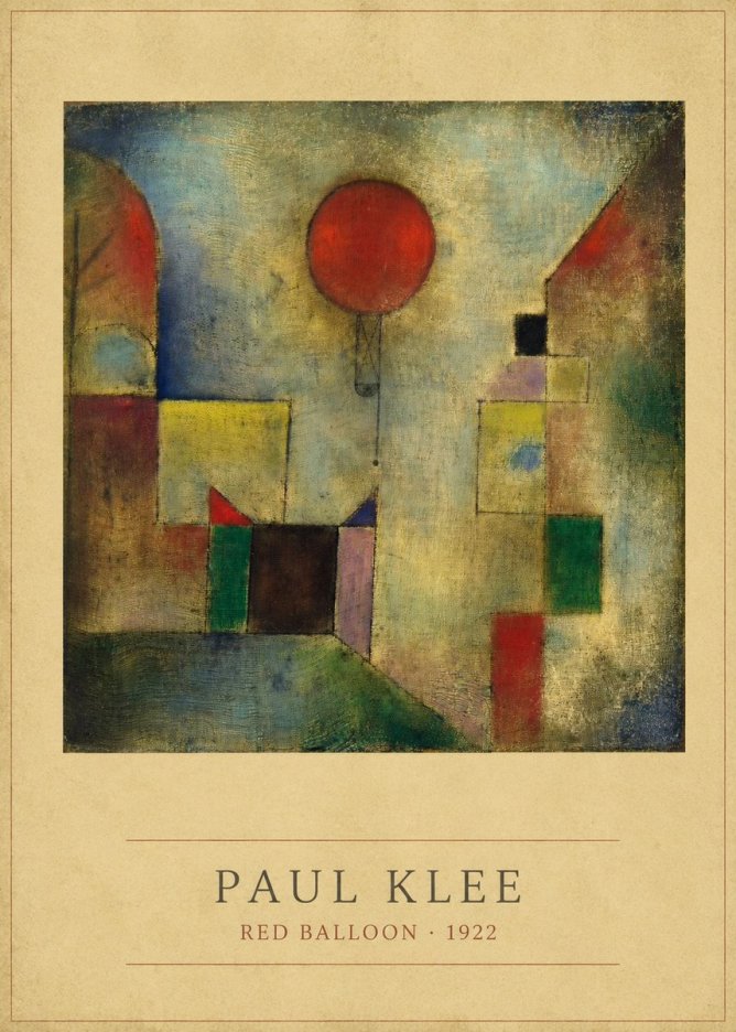 Paul Klee Red Balloon No3 - Póster