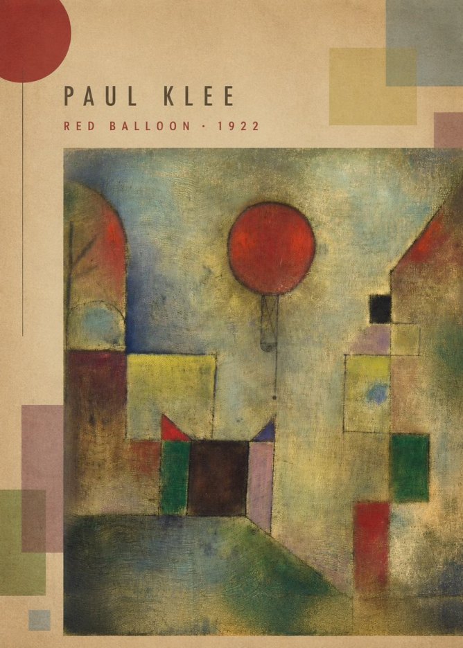 Paul Klee Red Balloon No5 - Póster