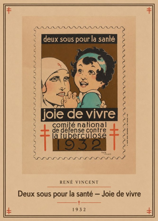 René Vincent Deux Sous Pour La Santé - Joie De Vivre No1 - Póster