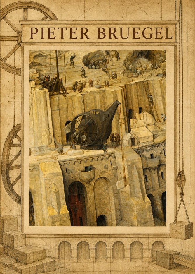 Pieter Bruegel The Tower of Babel VII No3 - Póster
