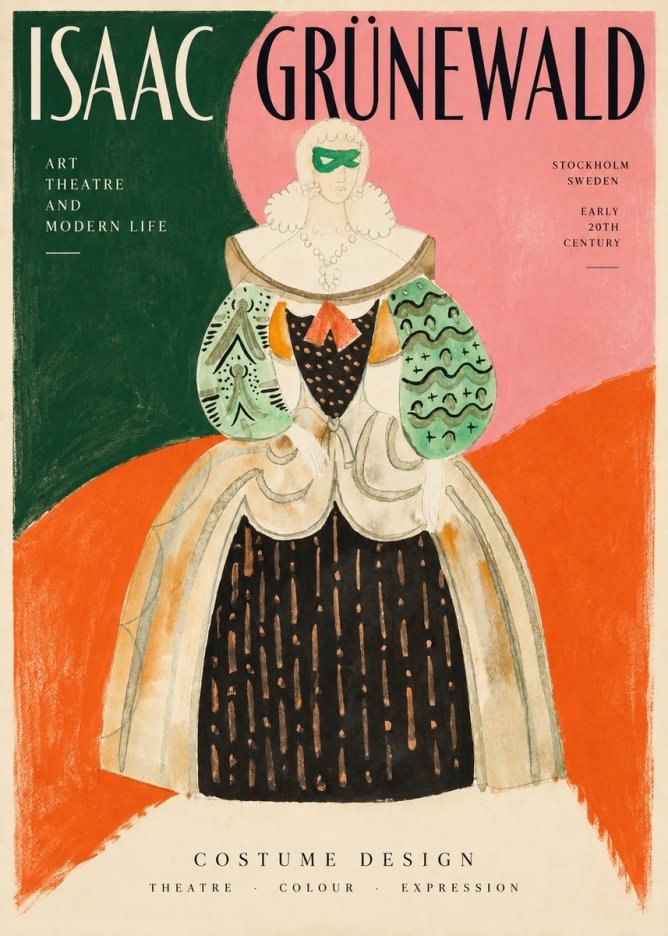 Isaac Grünewald Costume for the Theatre No2 - Póster