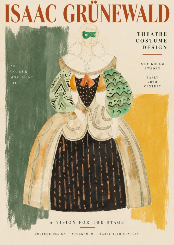 Isaac Grünewald Costume for the Theatre No3 - Póster