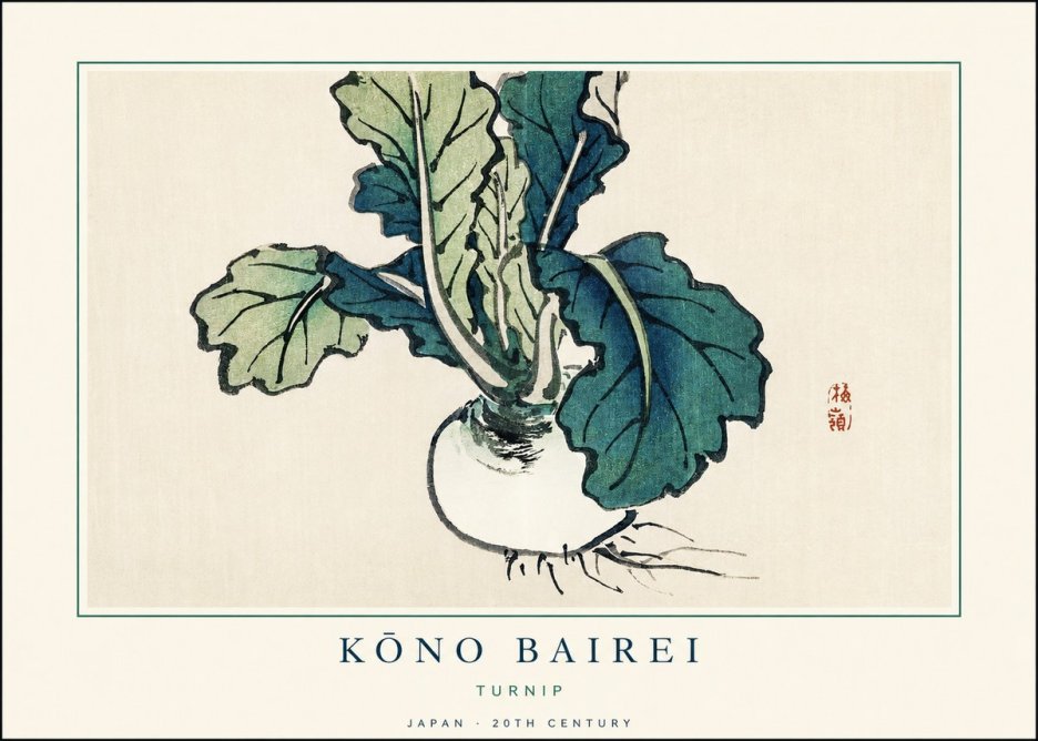 Kōno Bairei Turnip No1 - Póster
