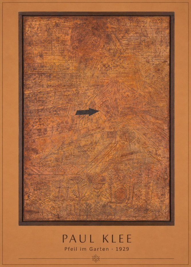 Paul Klee Pfeil Im Garten No3 - Póster