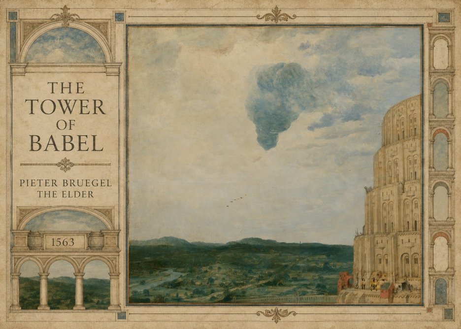 Pieter Bruegel The Tower of Babel VIII No2 - Póster