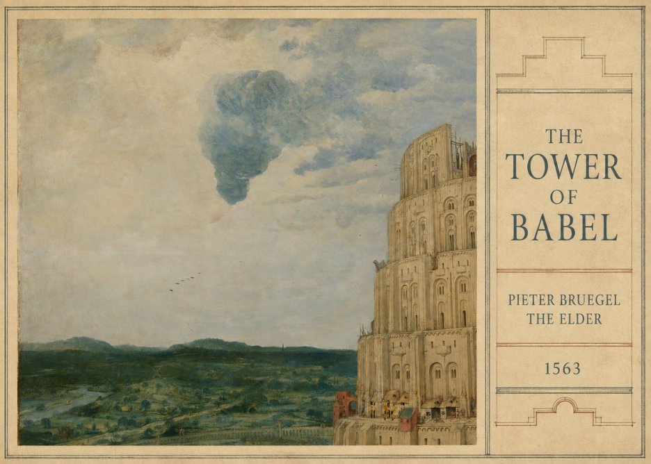 Pieter Bruegel The Tower of Babel VIII No3 - Póster