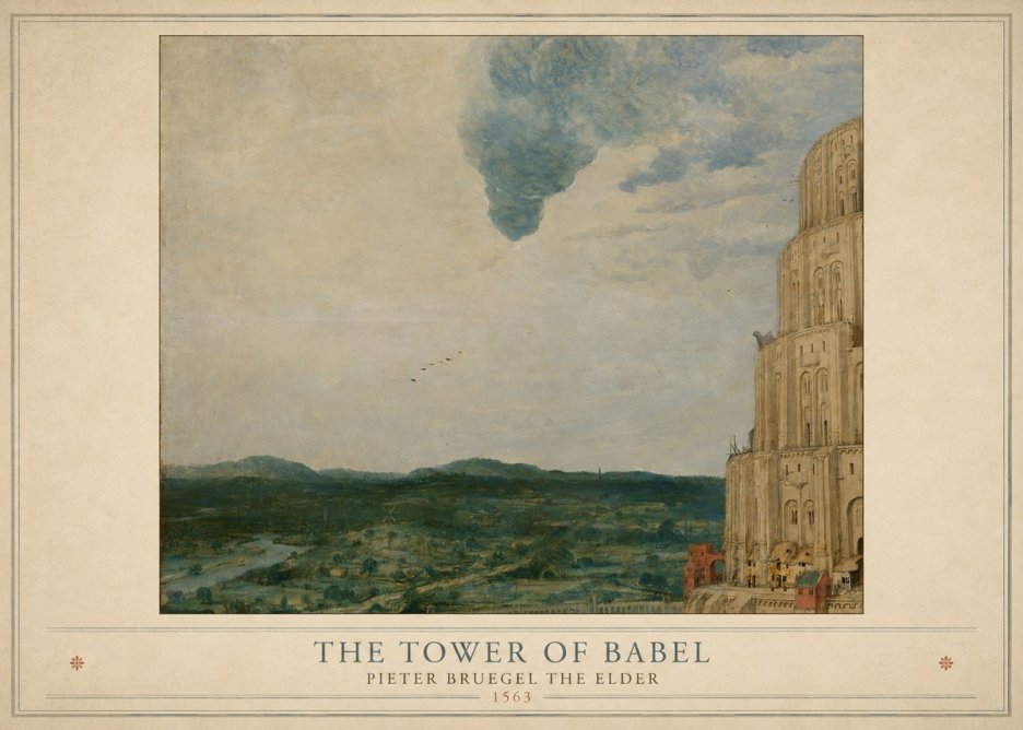 Pieter Bruegel The Tower of Babel VIII No4 - Póster