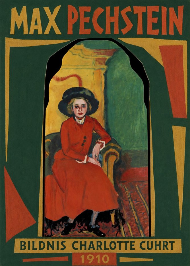 Max Pechstein Bildnis Charlotte Cuhrt No1 - Póster