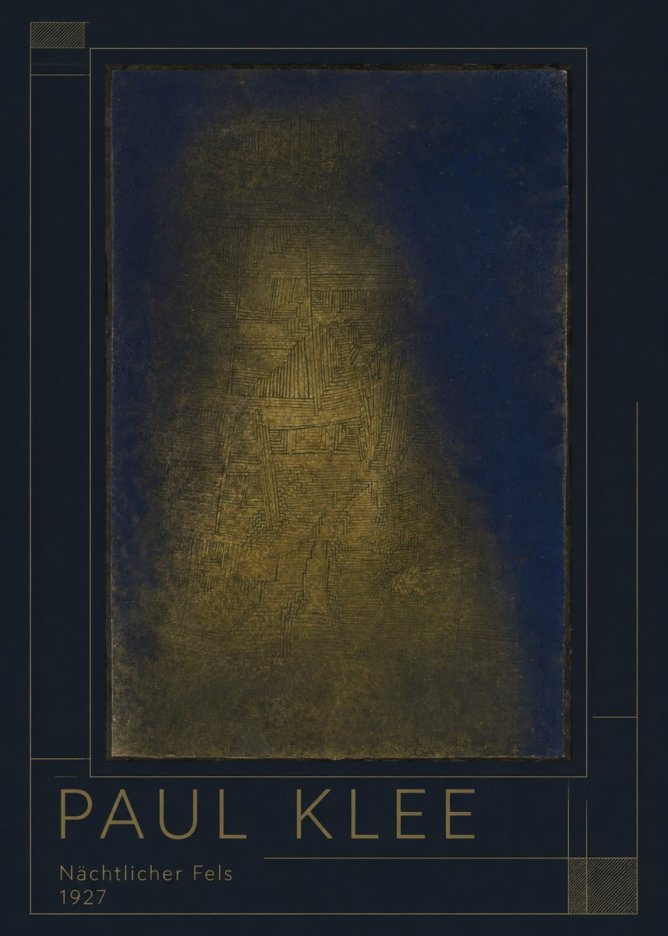 Paul Klee Nächtlicher Fels No1 - Póster