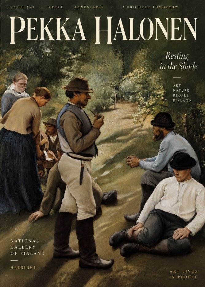 Pekka Halonen Resting in the Shade No3 - Póster
