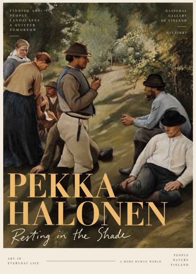 Pekka Halonen Resting in the Shade No5 - Póster