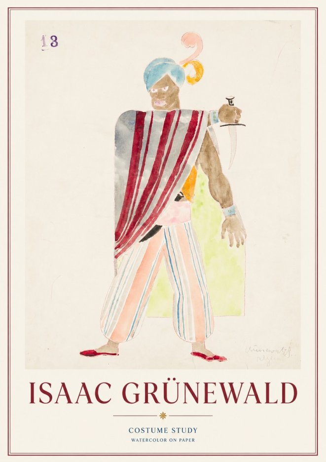 Isaac Grünewald Costume Study III No1 - Póster