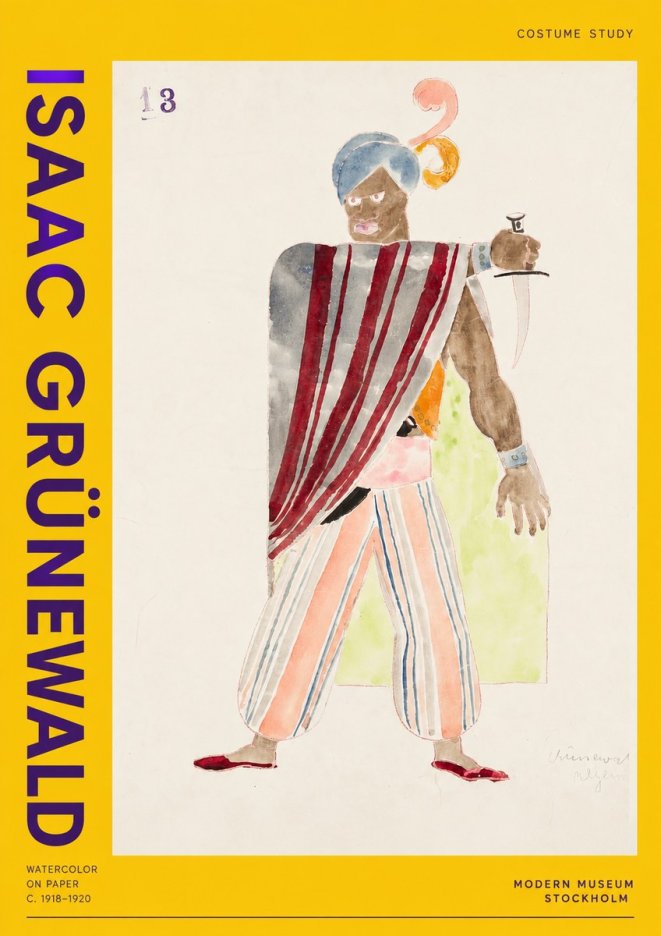 Isaac Grünewald Costume Study III No2 - Póster