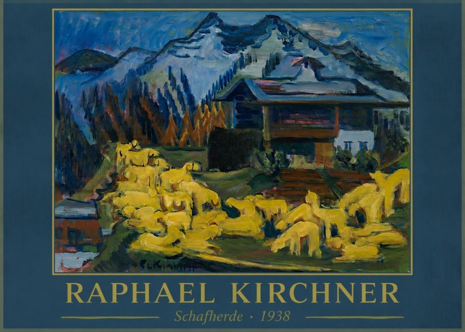 Raphael Kirchner Schafherde No1 - Póster
