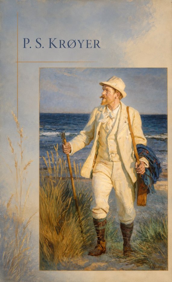 P.S. Krøyer Self-portrait by the Beach No4 - Póster