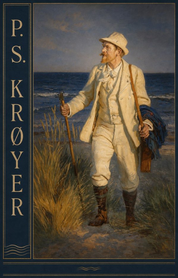 P.S. Krøyer Self-portrait by the Beach No5 - Póster