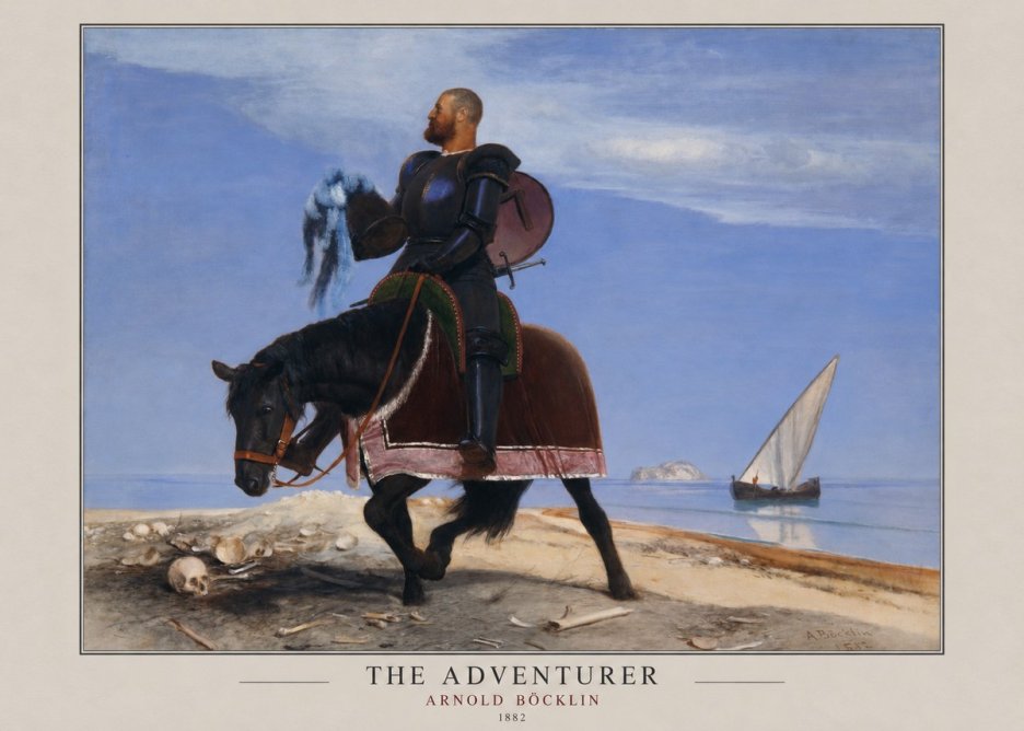 Arnold Böcklin The Adventurer No3 - Póster