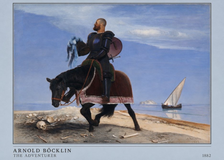 Arnold Böcklin The Adventurer No4 - Póster