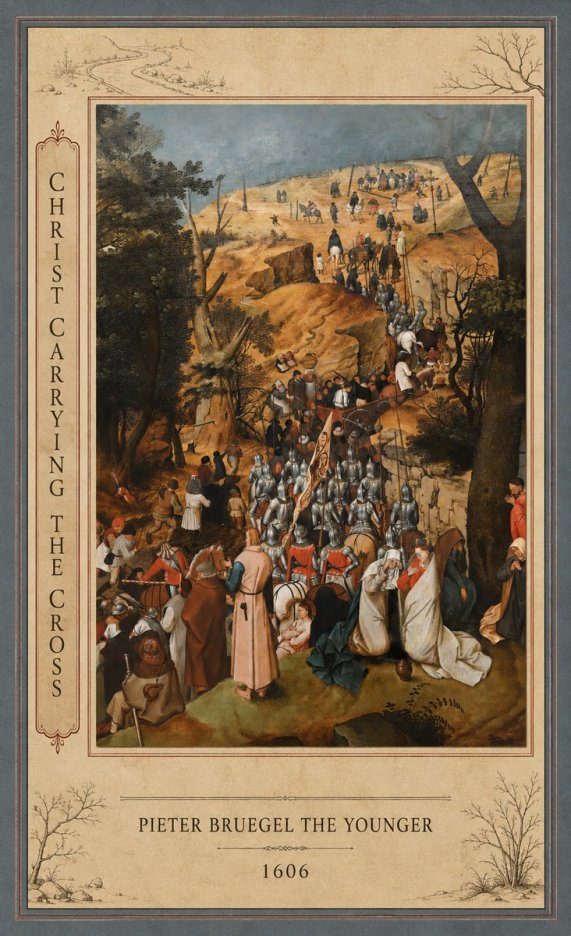 Pieter Bruegel Christ Carrying the Cross I No3 - Póster