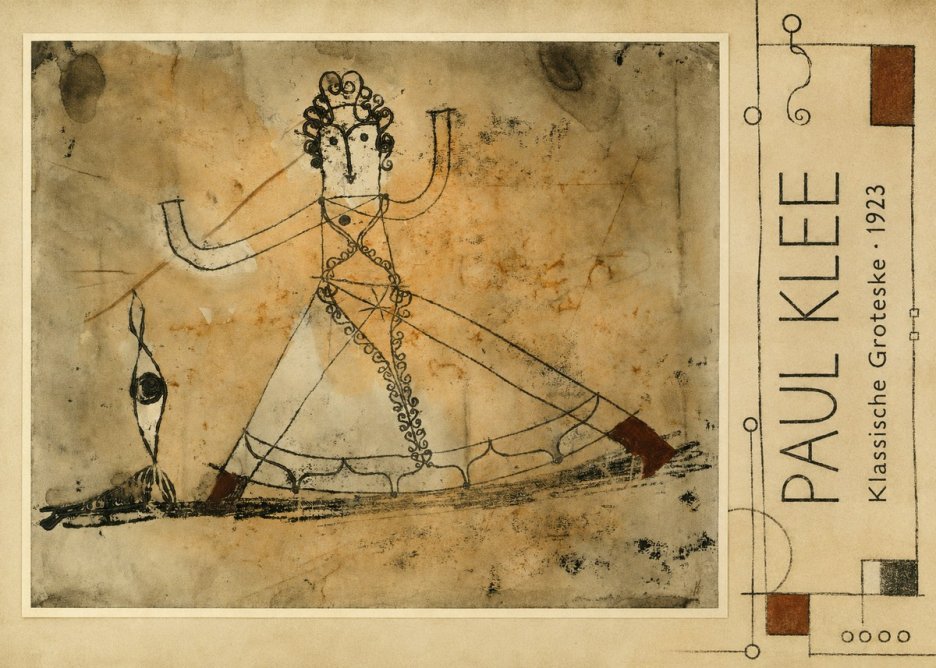 Paul Klee Klassische Groteske No2 - Póster