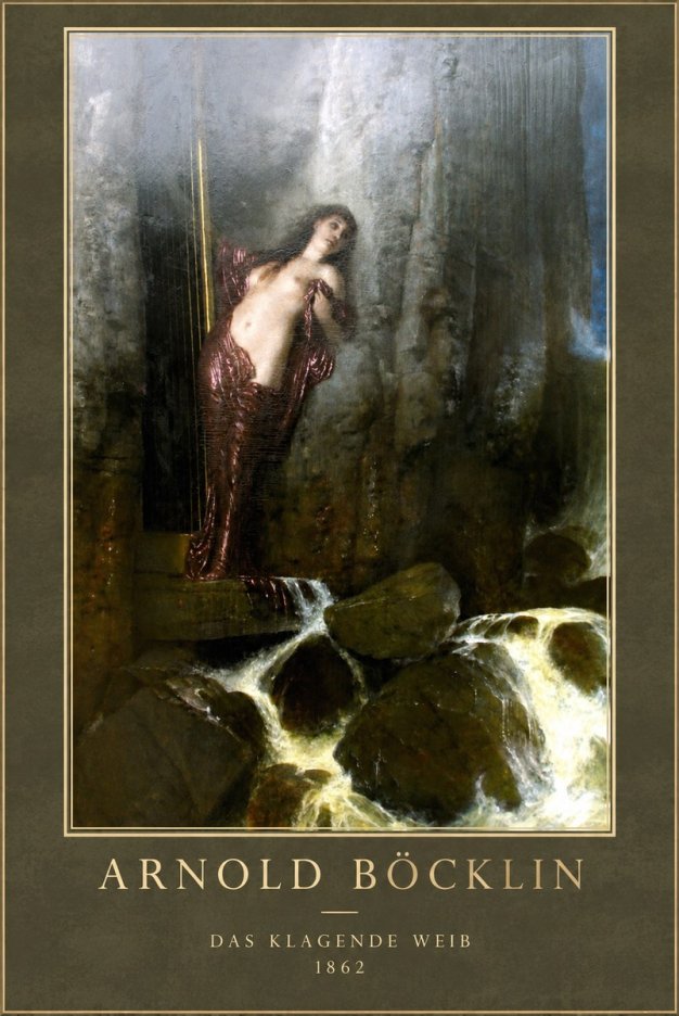 Arnold Böcklin Das Klagende Weib No1 - Póster