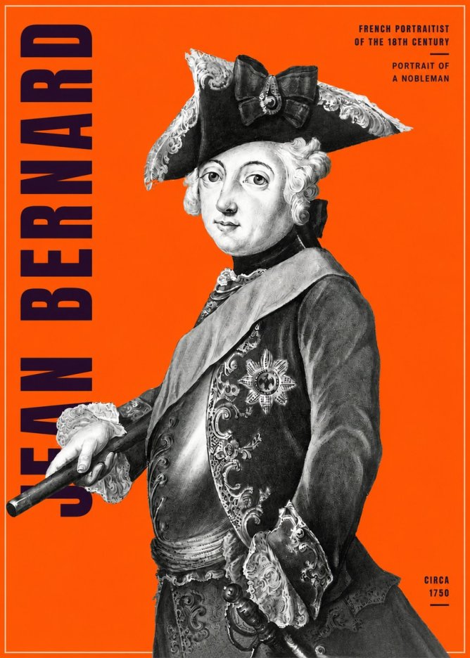 Jean Bernard Portrait of a Young Nobleman No4 - Póster