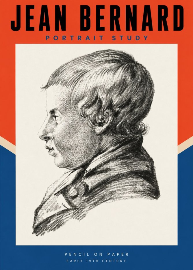 Jean Bernard Portrait Study I No2 - Póster