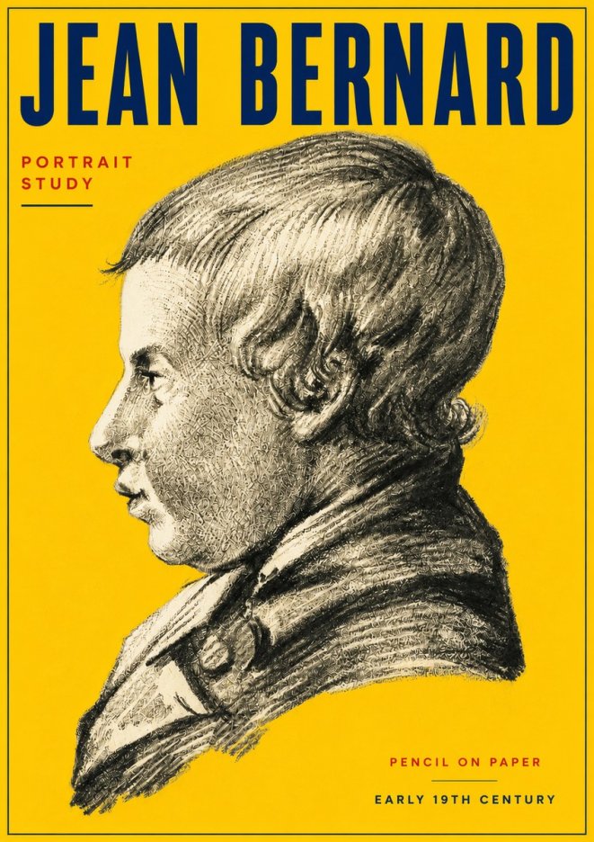 Jean Bernard Portrait Study I No4 - Póster