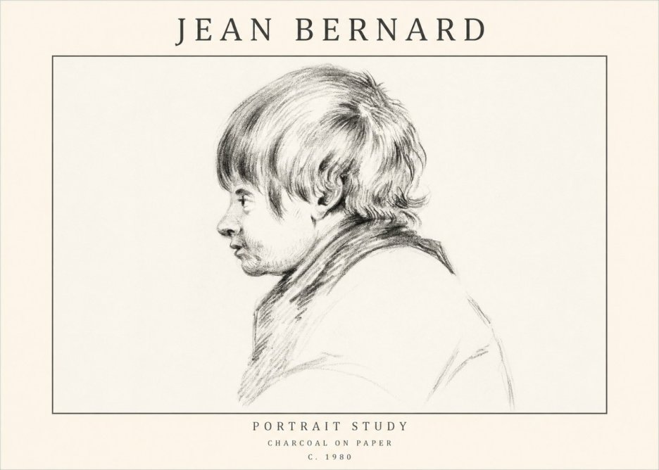 Jean Bernard Portrait Study II No1 - Póster