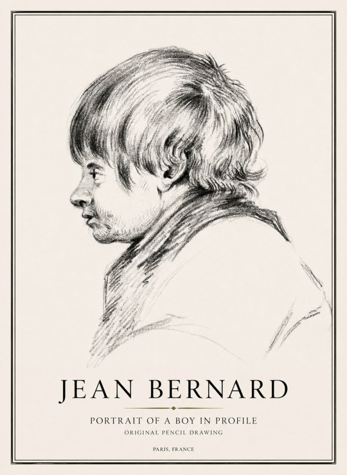Jean Bernard Portrait Study II No3 - Póster