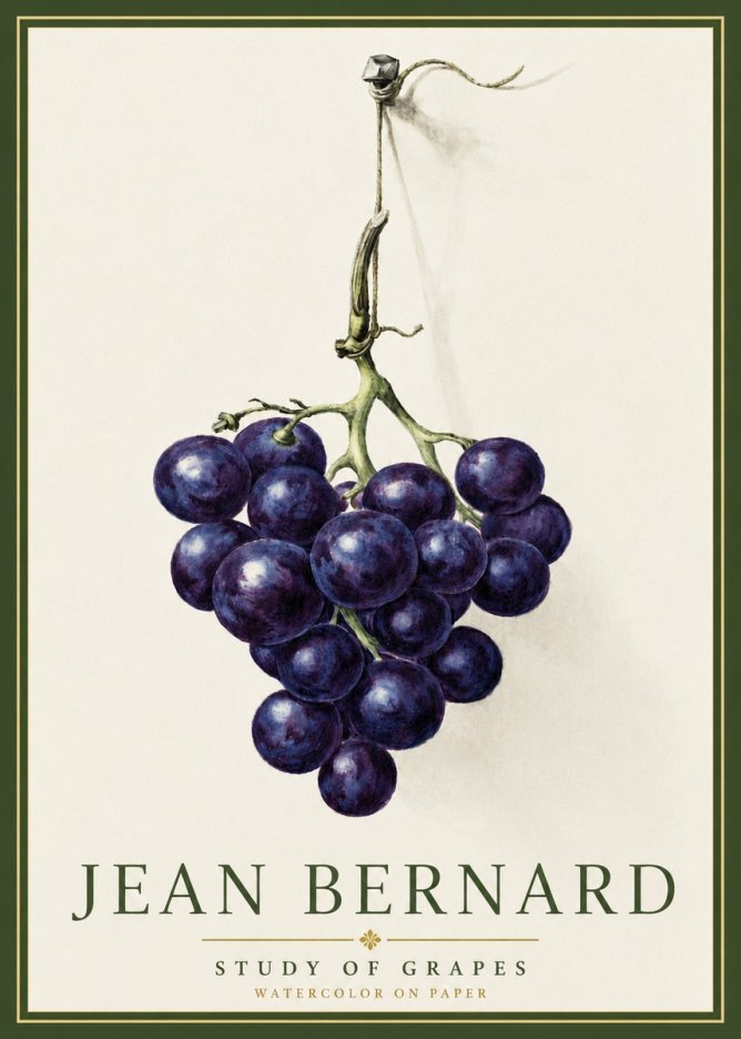 Jean Bernard Grapes No5 - Póster