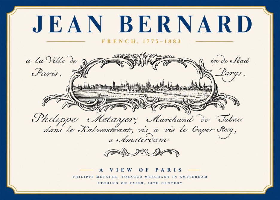 Jean Bernard A View of Paris No3 - Póster