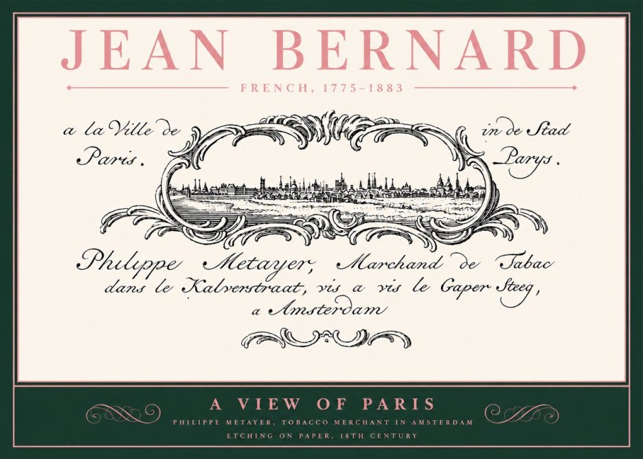 Jean Bernard A View of Paris No4 - Póster
