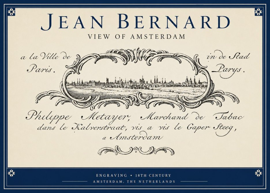 Jean Bernard A View of Paris No5 - Póster