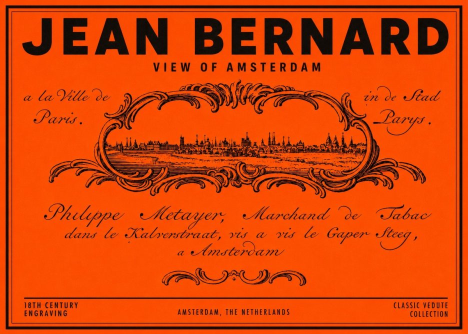 Jean Bernard A View of Paris No6 - Póster