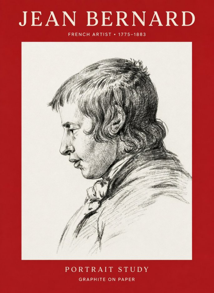 Jean Bernard Portrait Study III No1 - Póster