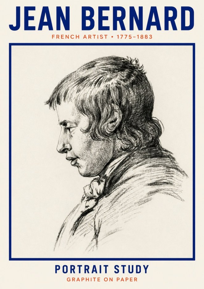 Jean Bernard Portrait Study III No2 - Póster