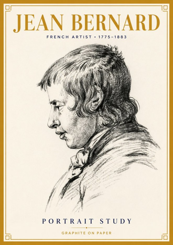 Jean Bernard Portrait Study III No4 - Póster