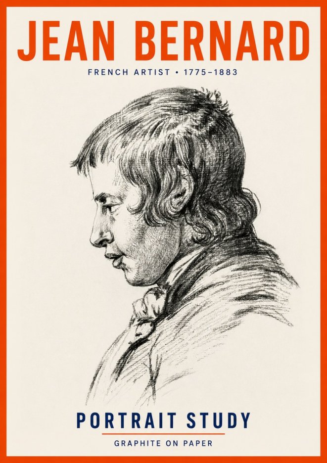 Jean Bernard Portrait Study III No5 - Póster