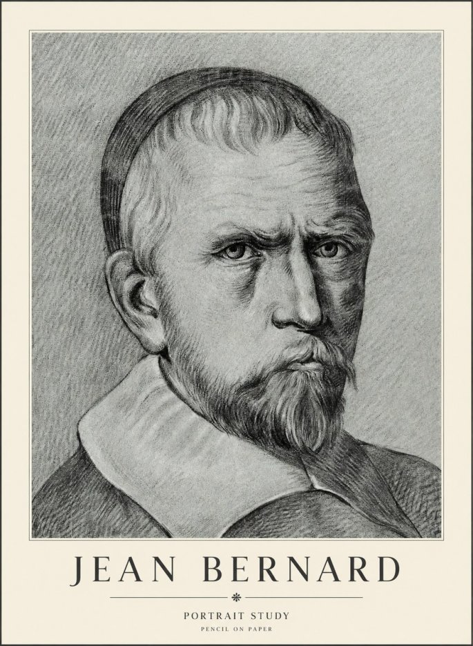 Jean Bernard Portrait Study IV No3 - Póster