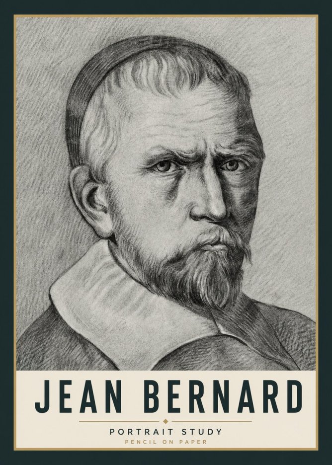 Jean Bernard Portrait Study IV No5 - Póster